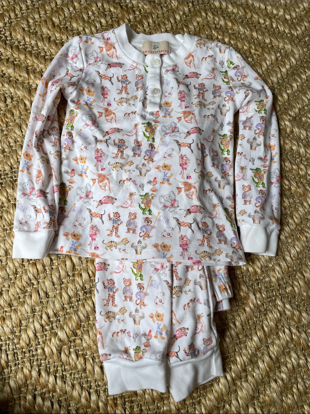 Smockingbird SEC pajama set 4T